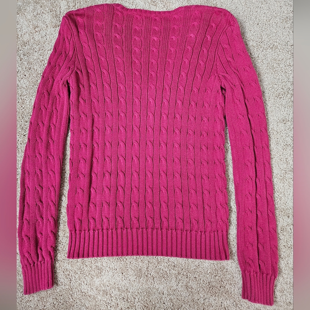 Ralph Lauren Sport Pink Sweater Size Medium - Picture 6 of 6
